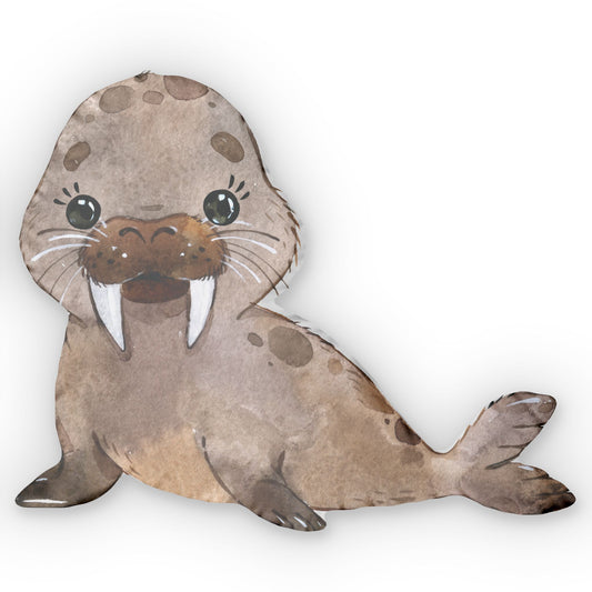 Walrus Shaped Pillow - Cute Nordic Animal Collection