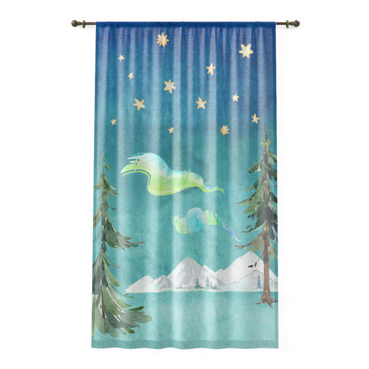 Window Curtain - Matching Cute Nordic Animal Collection
